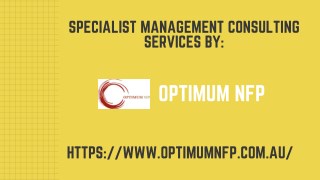 Specialist Management Consulting Service