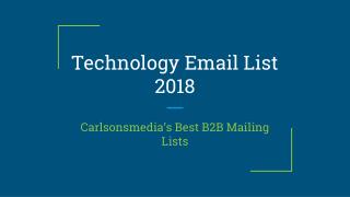 Technology Email list