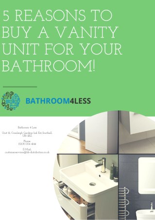5 Reasons To Buy A Vanity Unit For Your Bathroom!