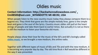 Oldies Music Making a Comeback on the Internet