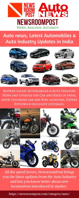 Latest Auto industry news in India, Upcoming Car & Bike News and Reviews â€“ NewsroomPost