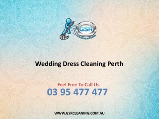 Wedding Dress Cleaning Perth