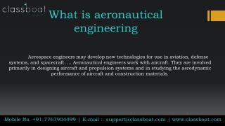 Top aeronautical engineering in pune