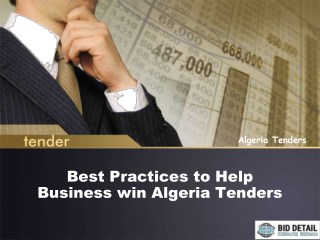 Best Practices to Help Businesses Win Algeria Tenders