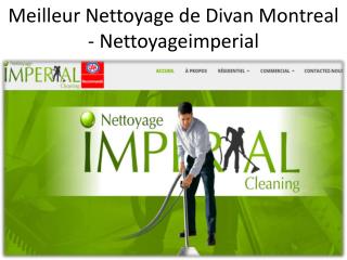 Meilleur Nettoyage de Divan Montreal - nettoyageimperial