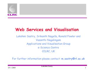 Web Services and Visualisation