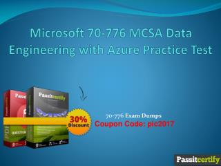 Microsoft 70-776 MCSA Data Engineering with Azure Practice Test