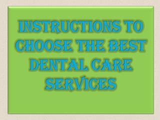 Offering The Best Dental Care Services - Prime Dental Care Clinic