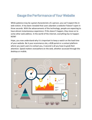 Gauge the Performance of Your Website