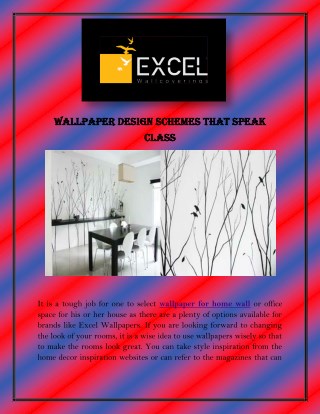 Wallpaper Design Schemes That Speak Class