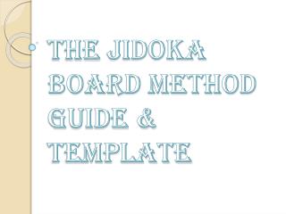 The Jidoka Board Method Guide & Template by Expert Toolkit