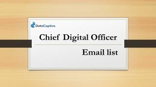 CDO Email List | CDO Email Addresses | CDO Mailing List | Datacaptive