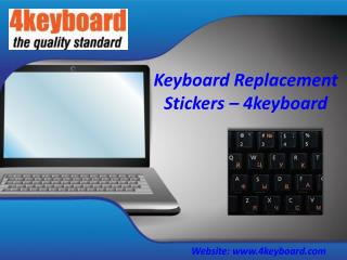 Keyboard Replacement Stickers â€“ 4keyboard