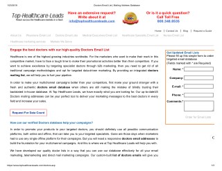 Doctors Email Database - Top Healthcare Leads
