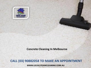 Concrete Cleaning In Melbourne
