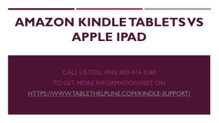 Amazon Kindle Tablets vs Apple iPad