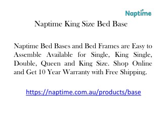 Naptime King Size Bed Base