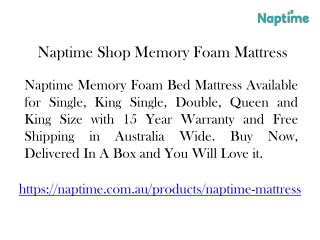 Naptime Buy Mattress Online Australia