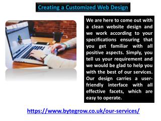 Creating a Customized Web Design