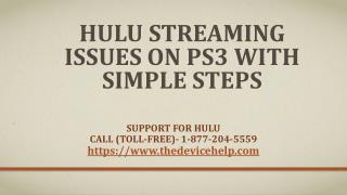 Hulu Streaming Issues On PS3 With Simple Steps