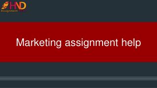 Marketing assignment help