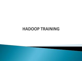 Hadoop Training in Hyderabad