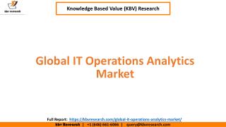 Global IT Operations Analytics Market Size and Market Segmentation