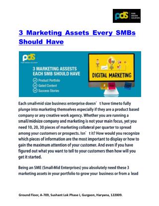 3 Marketing Assets Every SMBs Should Have | Pure Design Solution