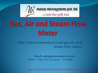 Gas, Air and Steam Flow Meter | Manas Microsystems Pvt. Ltd.