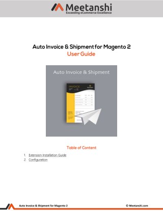 Magento 2 Auto Invoice & Shipment