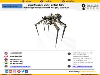 Global Nanobots Market Outlook 2024: Global Opportunity & Growth Analysis, 2016-2024