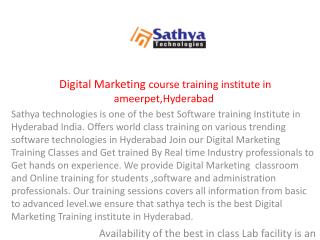 digital marketing training in Hyderabad