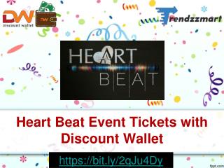 Heart Beat Event Tickets with Discount Wallet| Trendzz Mart