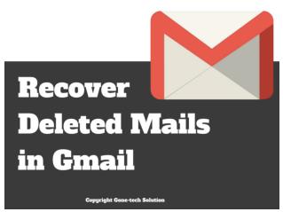 Easy Way To Recover Your Deleted Mails In Gmail - 2018 | You Should Not Miss!!!