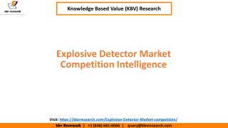 Explosive Detector Market Competition Intelligence