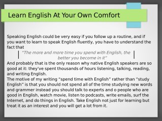 Interesting tips to learn English
