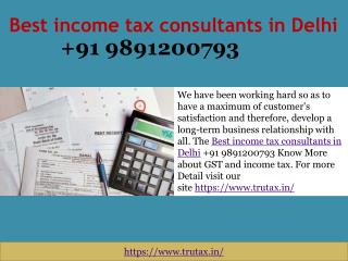 Know More About GST Before Making Any Investment with the Best income tax consultants in Delhi 09891200793