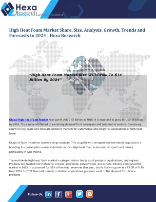 High Heat Foam Industry Research Report