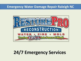 Emergency Water Damage Repair Raleigh NC