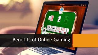 Benefits of Online Gaming