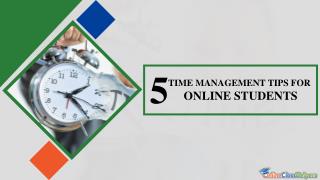 Online Class Help: 5 Tips for Time Management