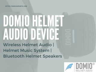 Domio Helmet Audio Device - Wireless Helmet Audio