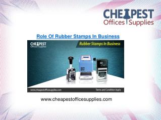 Role Of Rubber Stamps In Business