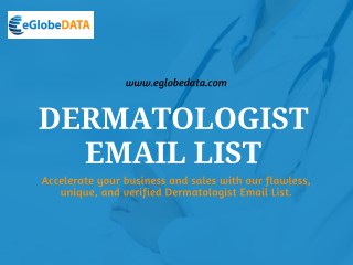 Dermatologist Email List