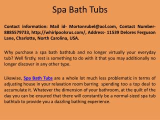 Spa Bath Tubs