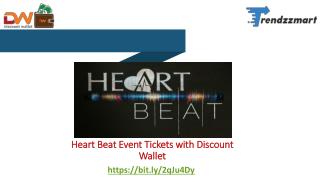 Heart Beat Event Tickets with Discount Wallet| Trendzz Mart