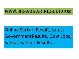 Government Result Answer Key