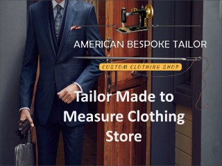 best Bespoke tailor and shirtmakers