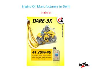 Engine Oil Manufacturers in Delhi