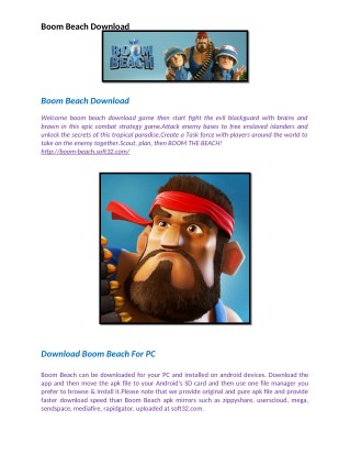 Boom Beach Download